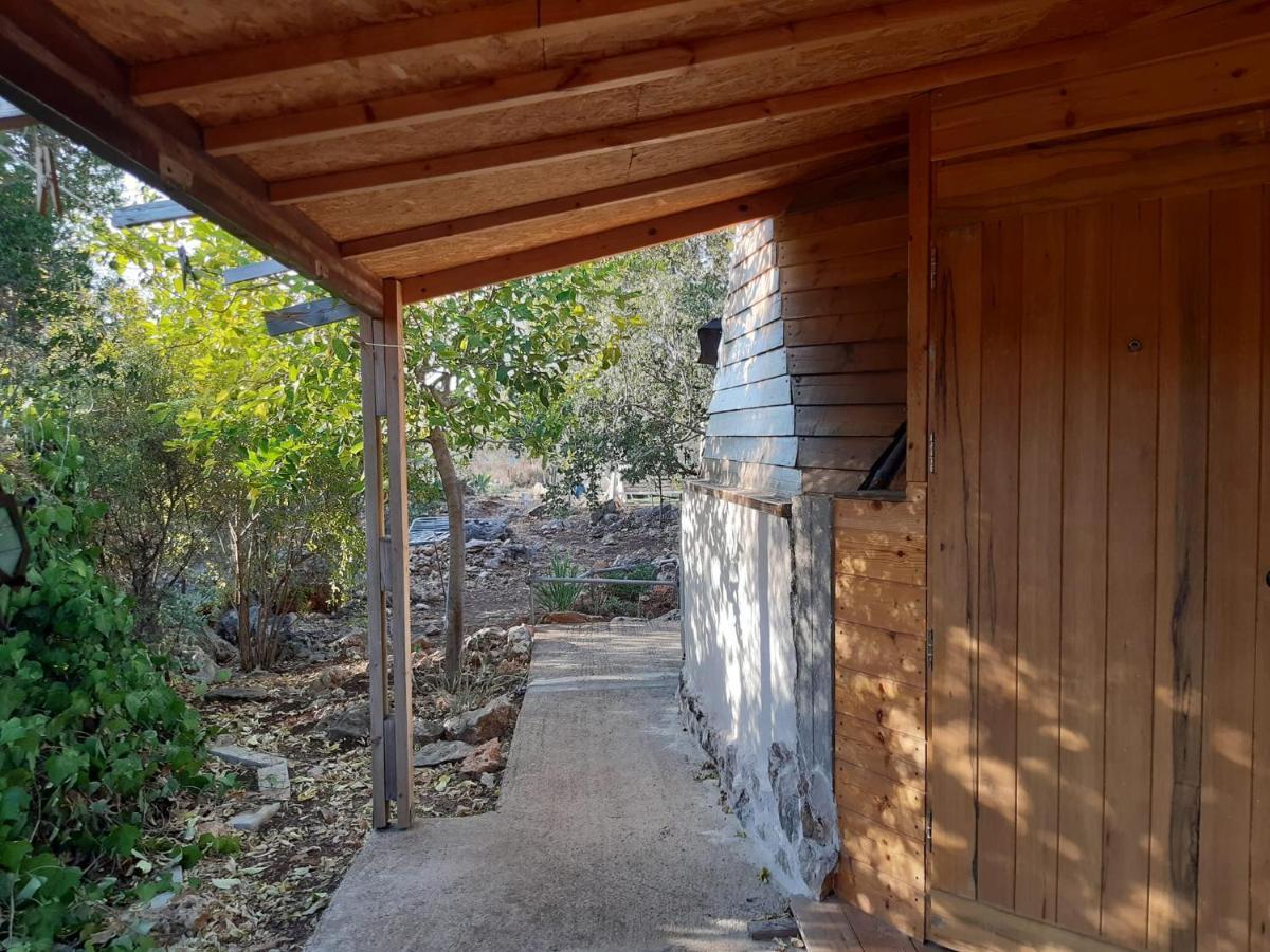 בקתת עץ בחורש במנות - דום גיאודזי - Wooden Cabin In Manot Esterno foto