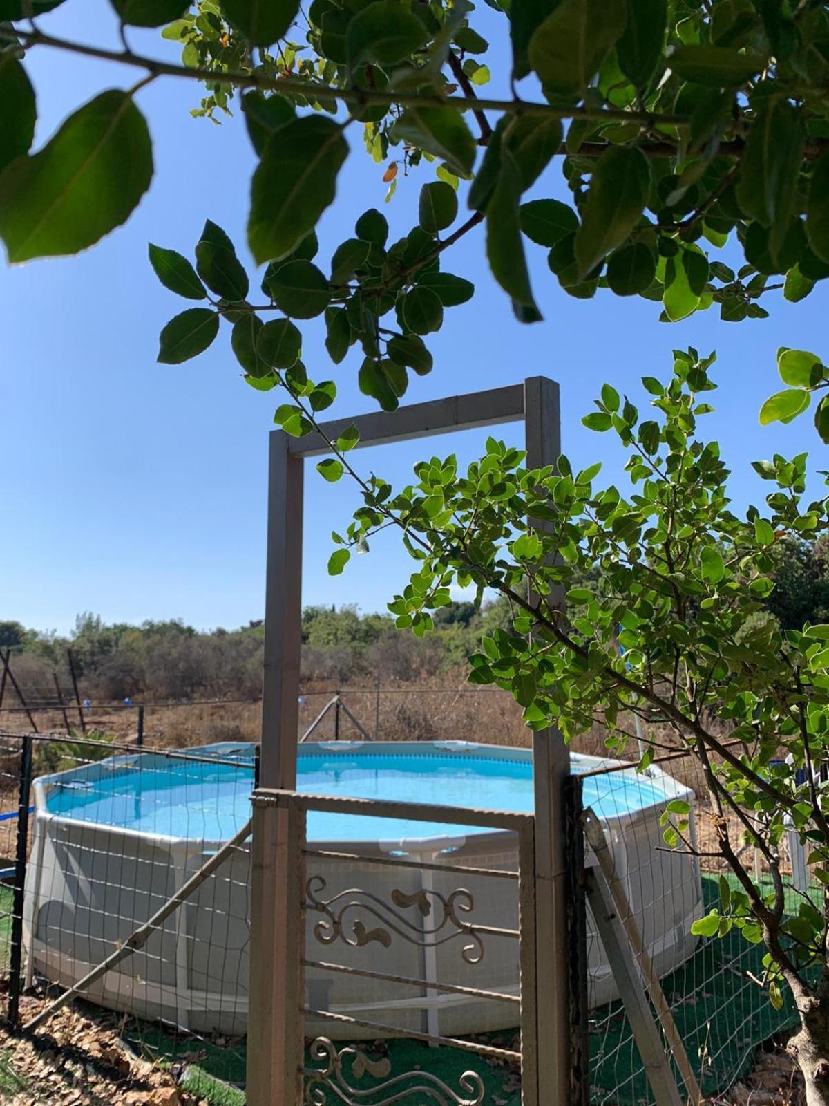 בקתת עץ בחורש במנות - דום גיאודזי - Wooden Cabin In Manot Esterno foto